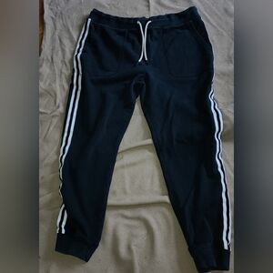 Psycho Bunny Navy Joggers with White Stripes Timothy 4K Bunny Jogger